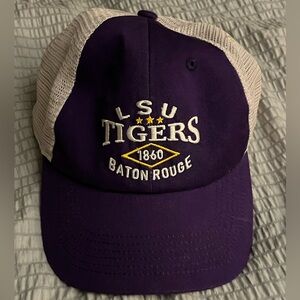LSU Tigers Mesh Snapback Hat Purple & Tan Baton Rouge 1860